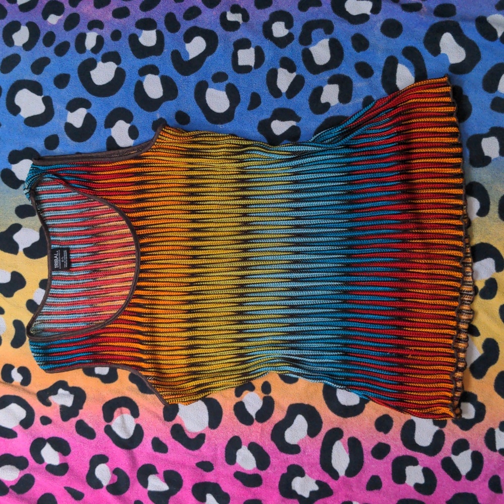 Tribal Brand Rainbow Lightweight Top